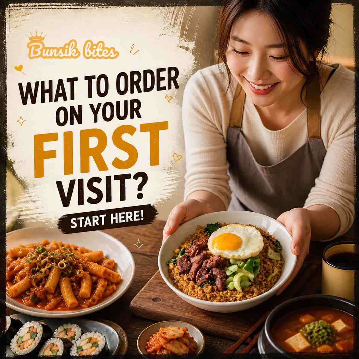 First visit food spread at Bunsik Bites